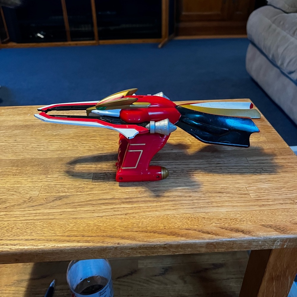 Power Rangers Wild Force Jungle Blaster Red Toy Falcon Sounds Tested Working